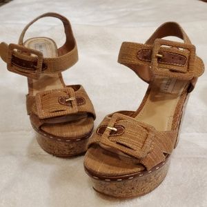 COPY - Sole Society Nahla Platform Cork Heels 6.5